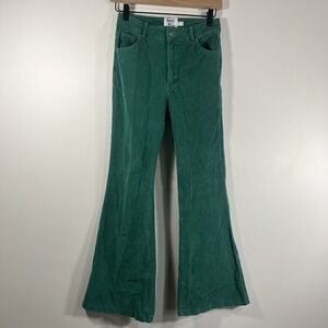 Princess Polly Green Flare Pants